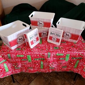 Holly Jolly Toy Company 8 Piece Christmas Totes and Boxes
